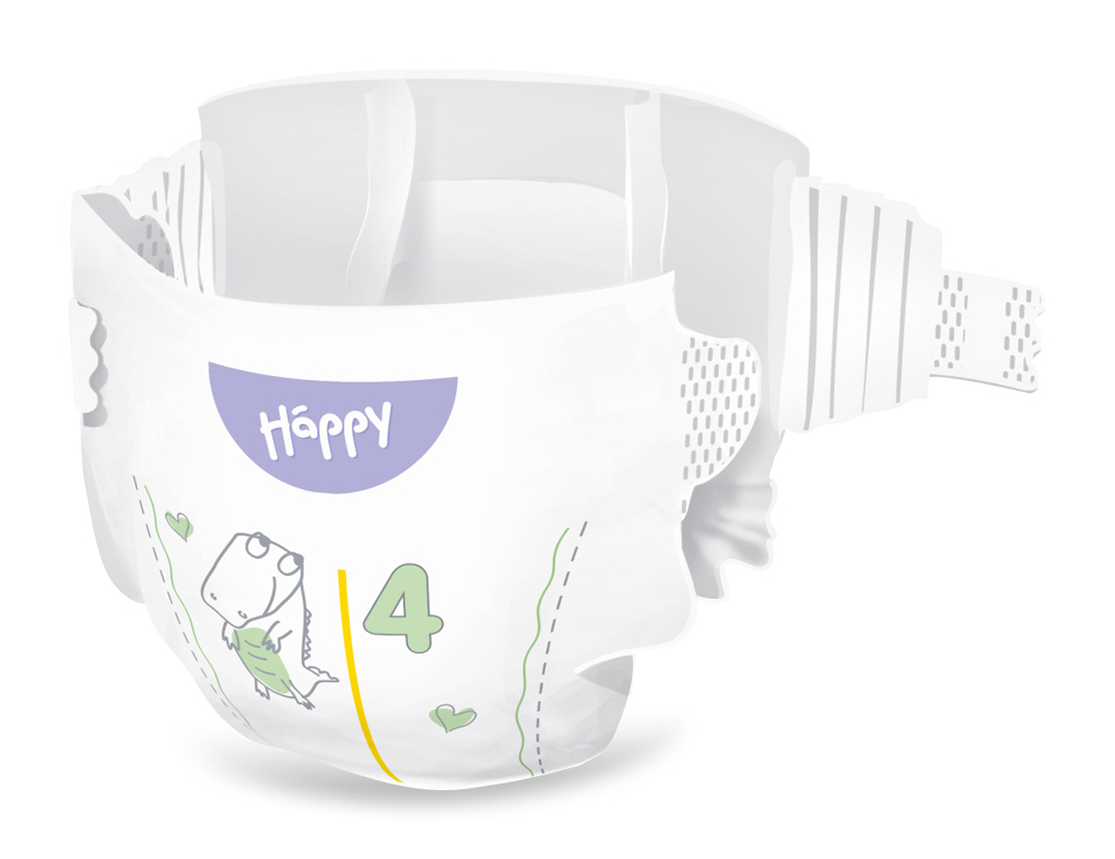 BELLA HAPPY Baby Plienky jednorazové Maxi 8-14 kg Big Pack 62 ks