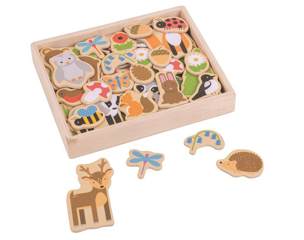 BIGJIGS TOYS Magnetky lesné zvieratká