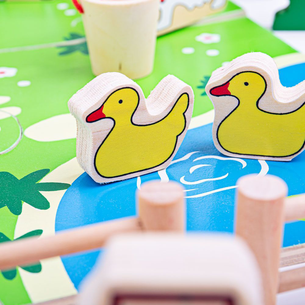 BIGJIGS TOYS Farma dlhá drevená