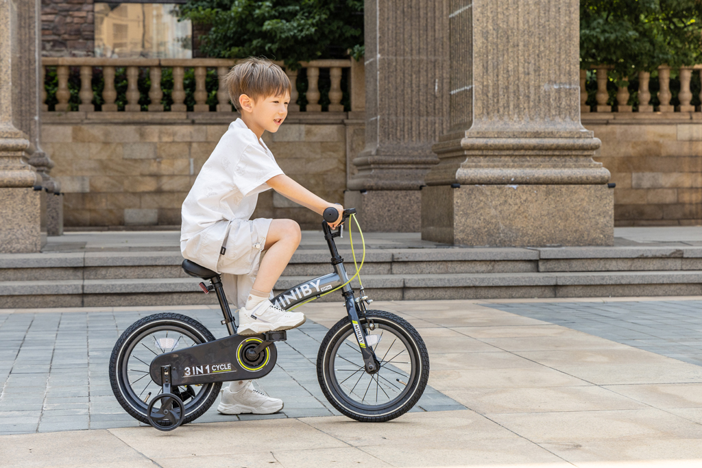 QPLAY Bicykel Miniby 3v1 Blue, vek 2 - 8 rokov