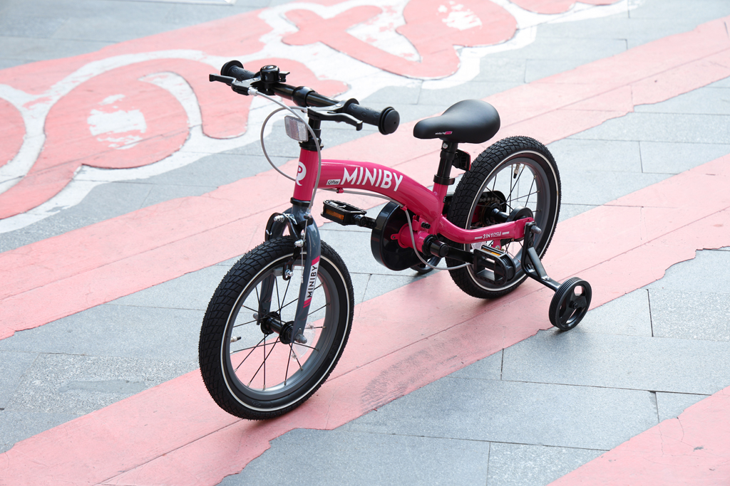 QPLAY Bicykel Miniby 3v1 Pink, vek 2 - 8 rokov