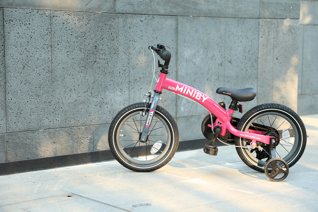 QPLAY Bicykel Miniby 3v1 Pink, vek 2 - 8 rokov