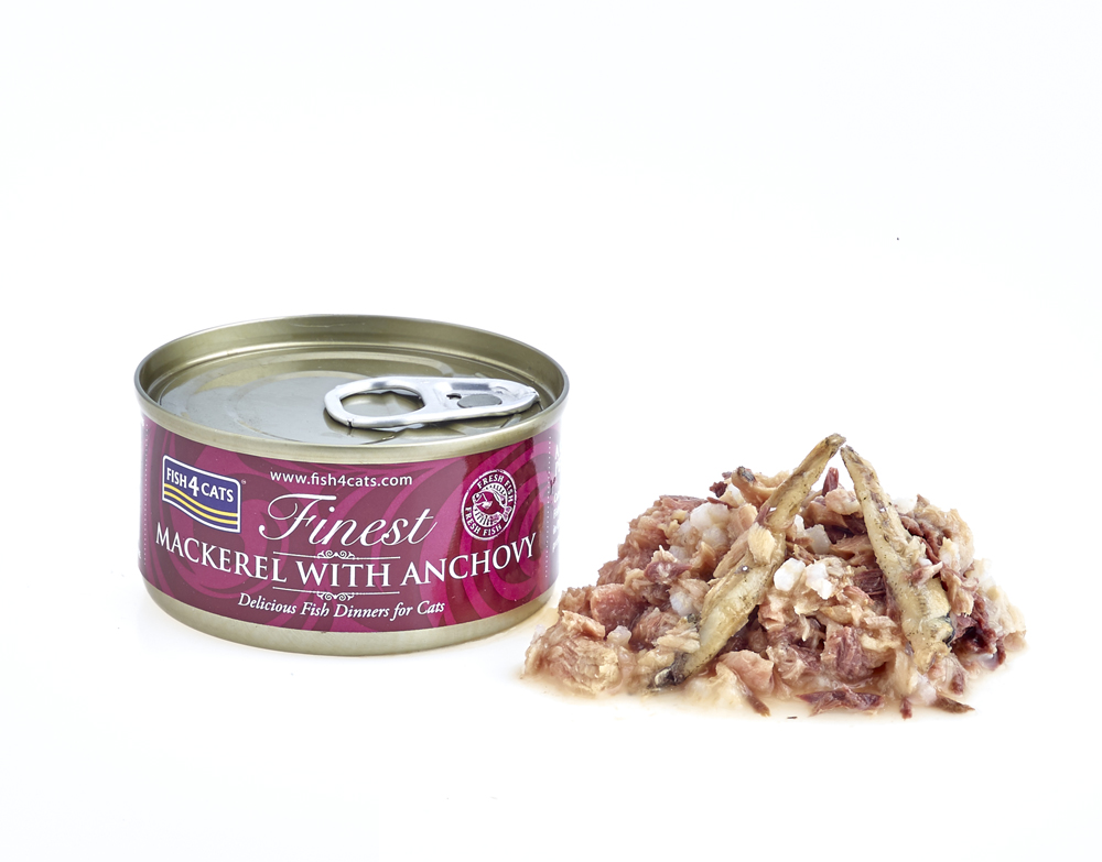 FISH4CATS Konzerva pre mačky Finest makrela s ančovičkamii 70g