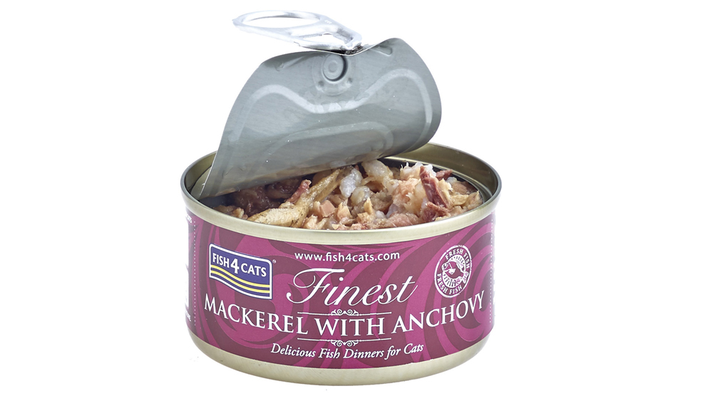 FISH4CATS Konzerva pre mačky Finest makrela s ančovičkamii 70g
