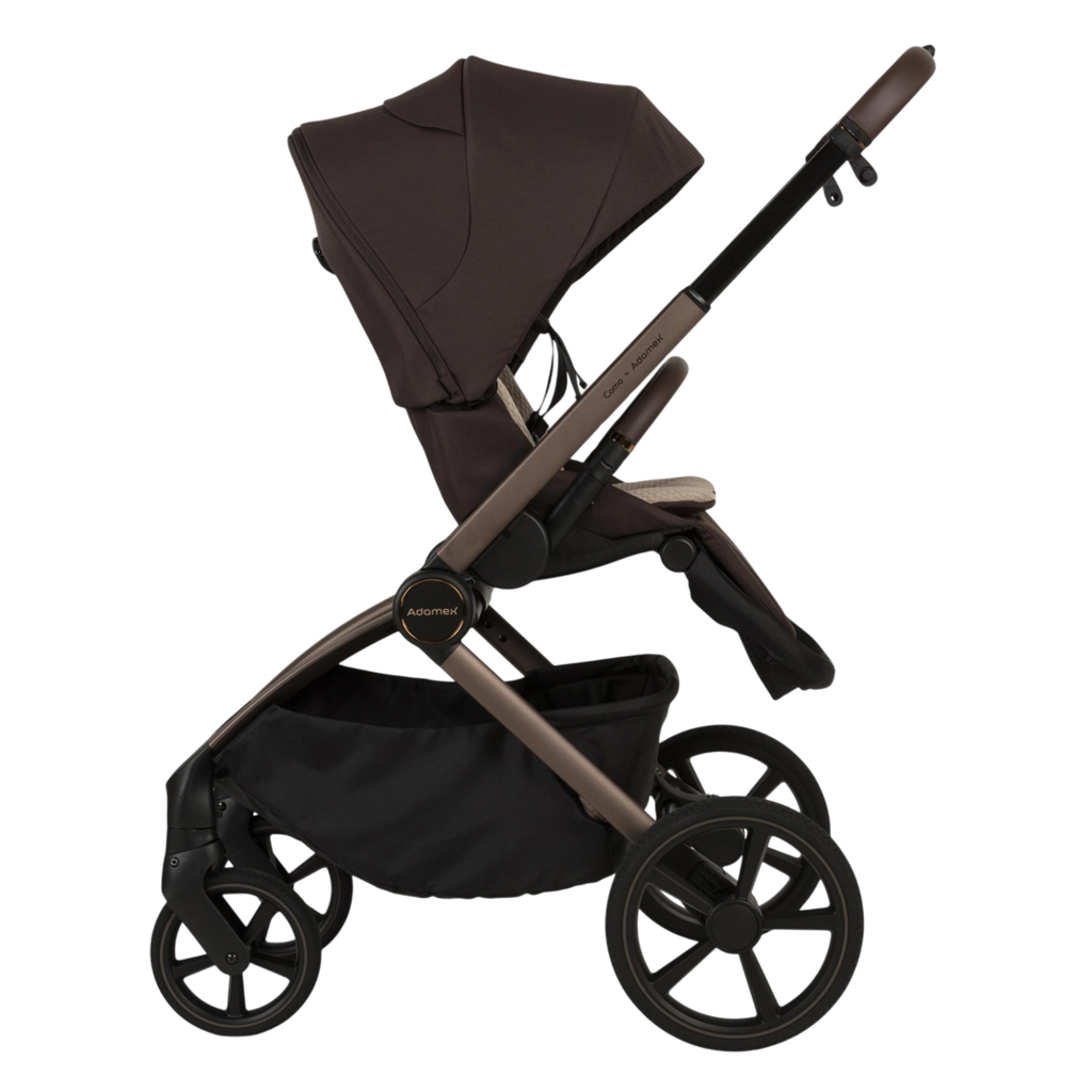 ADAMEX Kočík kombinovaný Como Chocolate Brown