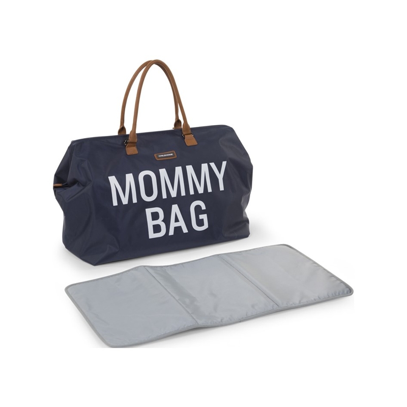 CHILDHOME Prebaľovacia taška Mommy Bag Big Grey Off White