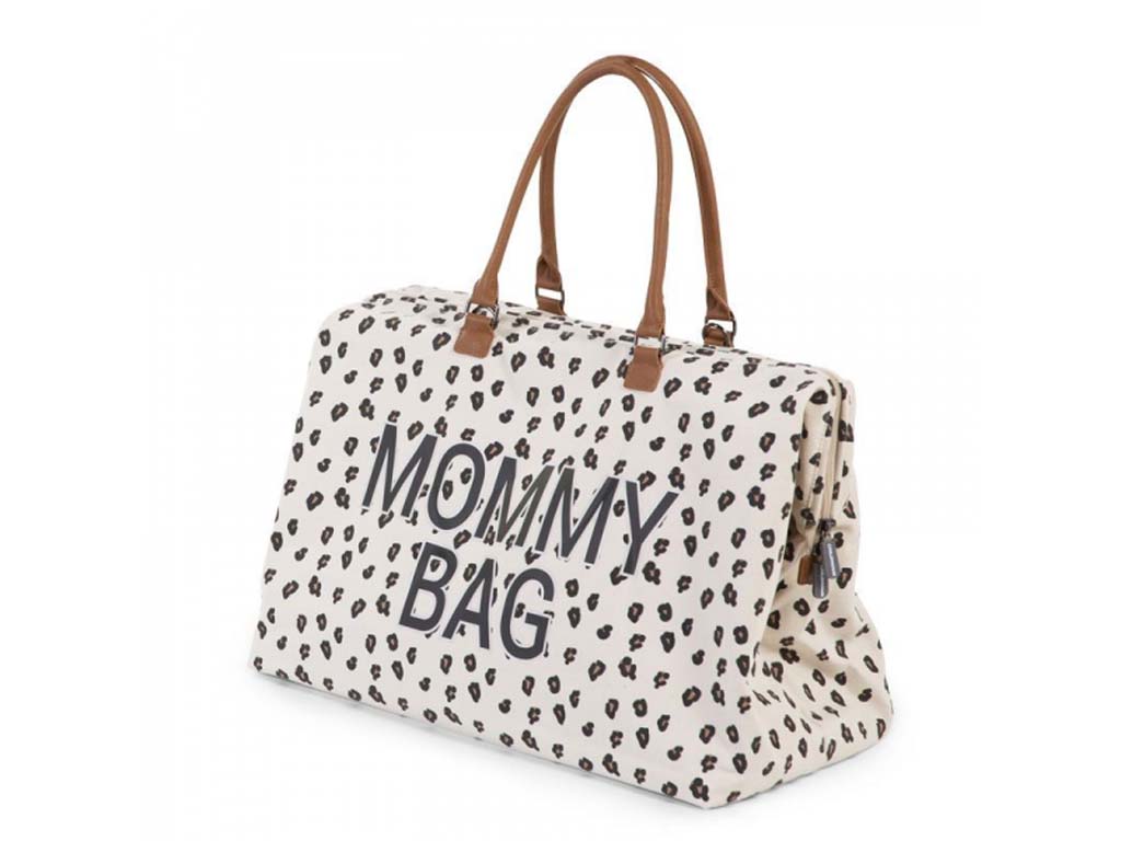 CHILDHOME Prebaľovacia taška Mommy Bag Canvas Leopard