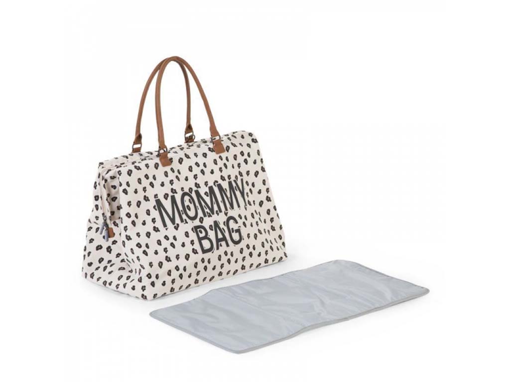 CHILDHOME Prebaľovacia taška Mommy Bag Canvas Leopard