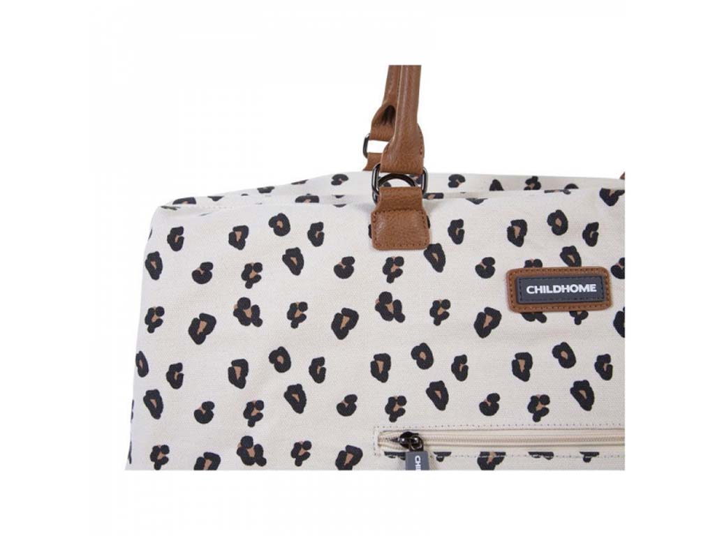 CHILDHOME Prebaľovacia taška Mommy Bag Canvas Leopard