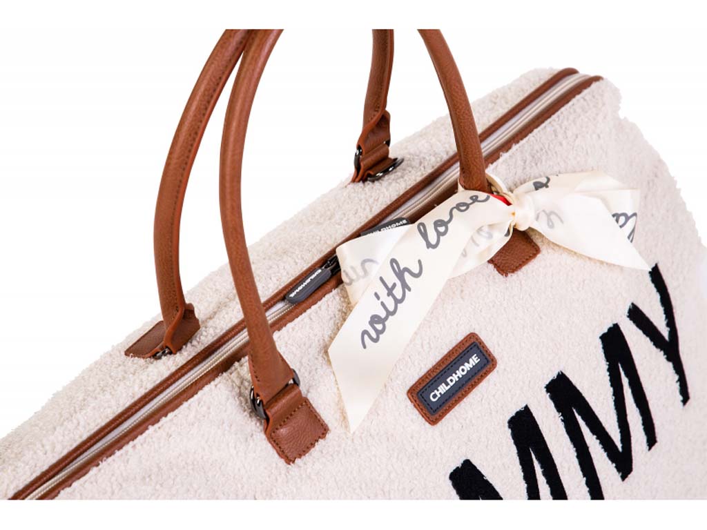 CHILDHOME Prebaľovacia taška Mommy Bag Teddy Off White