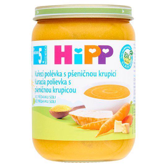 Polievka BIO Kuracia s pšeničnou krupicou 190g Hipp