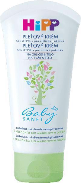 HiPP Babysanft Krém na tvár a telo 75 ml