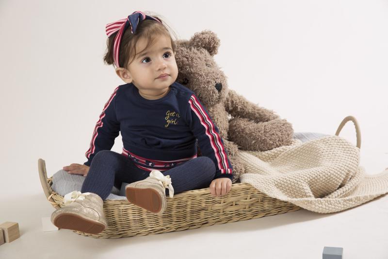 DIRKJE Šaty D-GiRL 80 Navy+red+pink