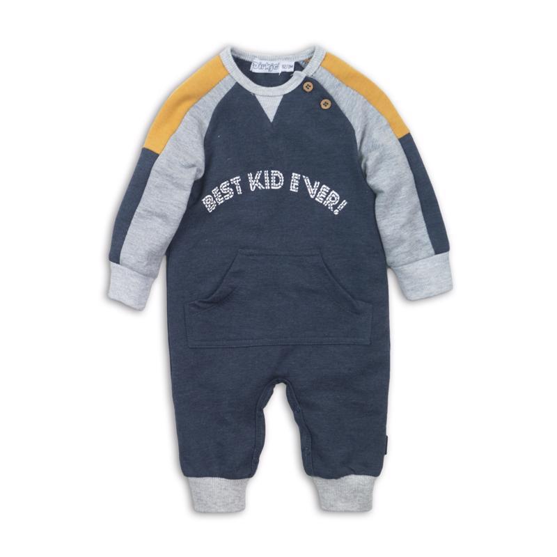 Set 1-dielny D-JUST BE COOL BEST KID EVER 50 Navy melee+grey melee+ochre