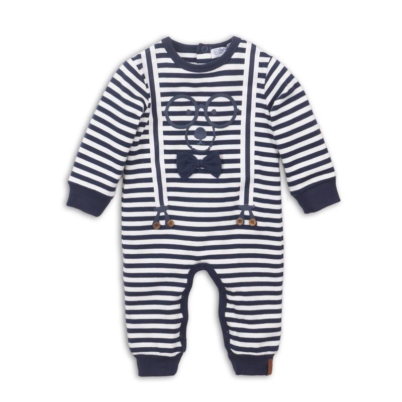Set 1-dielny D-JUST BE COOL HI THERE 56 Navy+off white