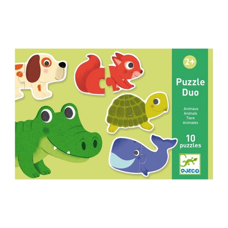 DJECO Duo puzzle Zvieratká