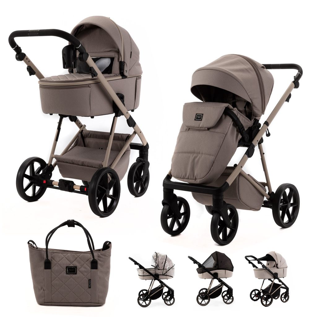 ADAMEX Kočárek kombinovaný Delta Natura Cappuccino