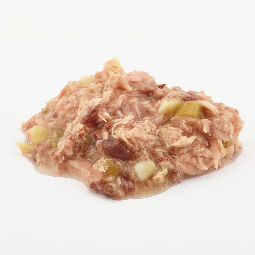 FISH4DOGS Konzerva pre psov Finest s tuniakom, sladkými zemiakmi a zelenými fazuľkami 85g