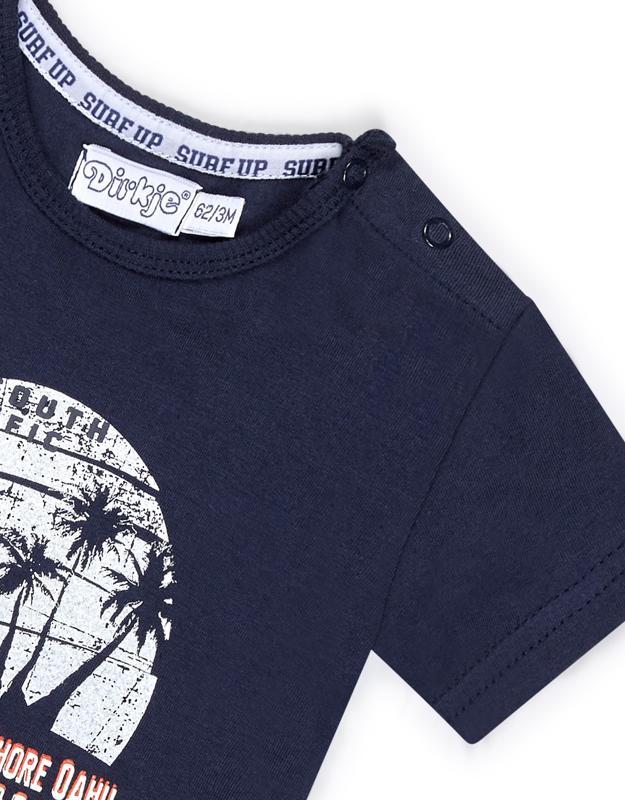 DIRKJE Set 2dielny kr. nohavice 80 Navy+White+Stripe