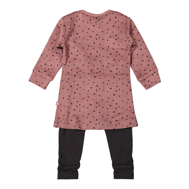 DIRKJE Set 2.d šaty + legíny Nepravidelné bodky dievča 56