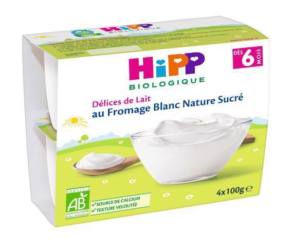 Dezert BIO mliečny tvarohový  4x100g Hipp