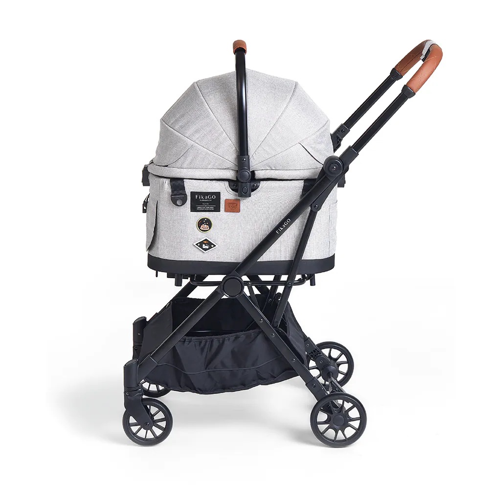 FIKAGO Kočárek pro kočky / psy Flytta Plus Grey Husky