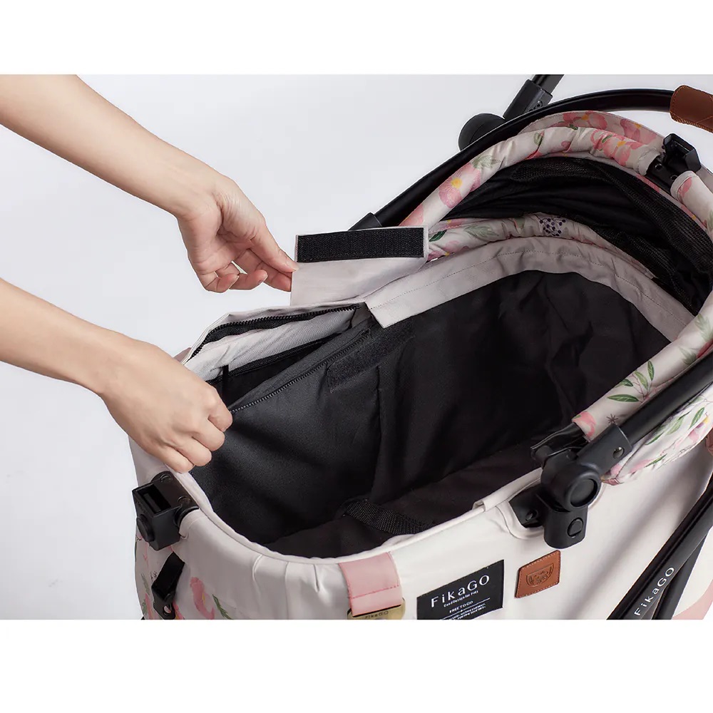 FIKAGO Kočárek pro kočky / psy Flytta Plus Grey Husky