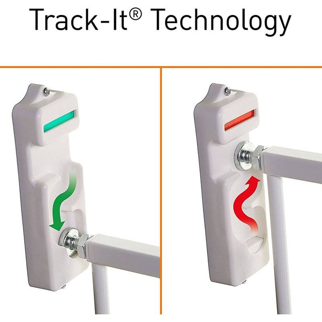 DREAMBABY Zábrana bezpečnostná Broadway 2-panelová extra široká 76-134,5 cm biela