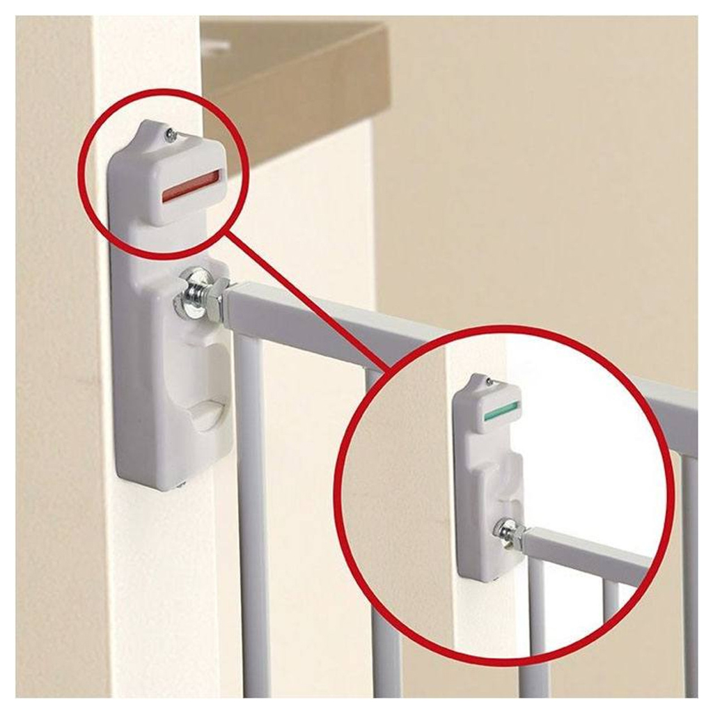 DREAMBABY Zábrana bezpečnostná Broadway 2-panelová extra široká 76-134,5 cm biela