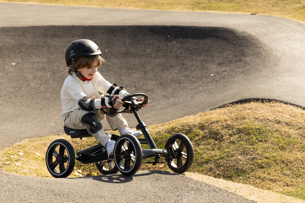 QPLAY Štvorkolka Go Kart Black, 3r+