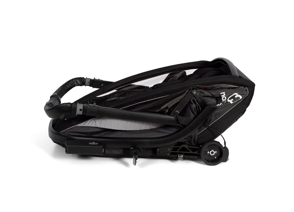 HAMAX Vozík vr. ramená + kočíkový set za bicykel Cocoon Grey/black