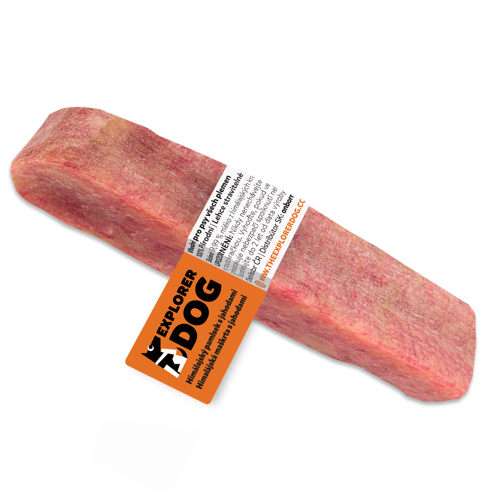 EXPLORER DOG Himalájský pamlsek s jahodami L