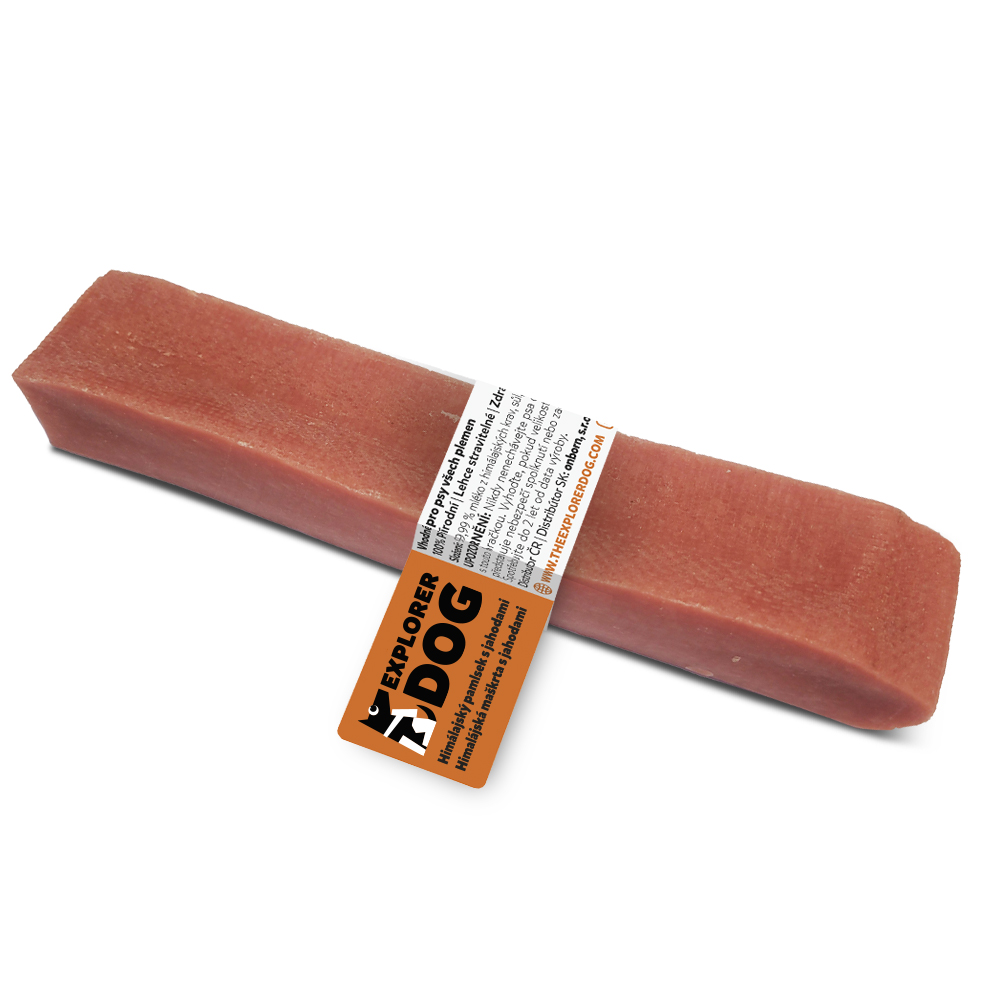 EXPLORER DOG Himalájský pamlsek s jahodami XXL