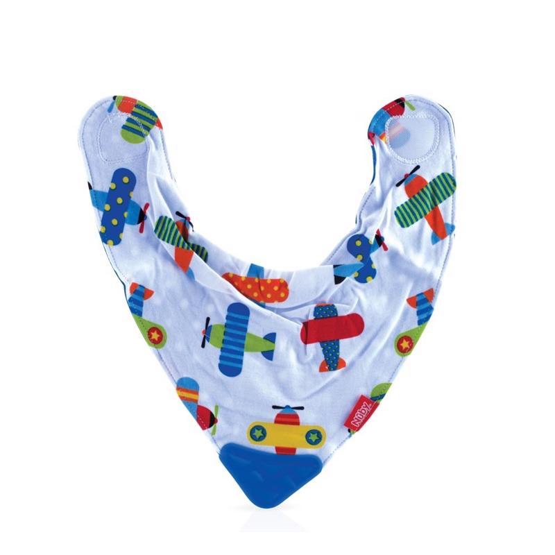 NUBY Slintáčik s hryzadlom 1 ks, 3 m+, lietadielka,  Letadlo