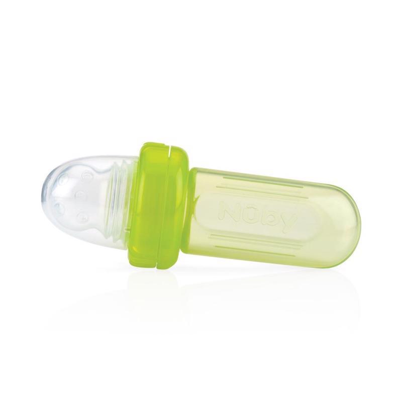 Kŕmitko silikónové Easy squeezy feeder 6m+, žltá,  žlutá