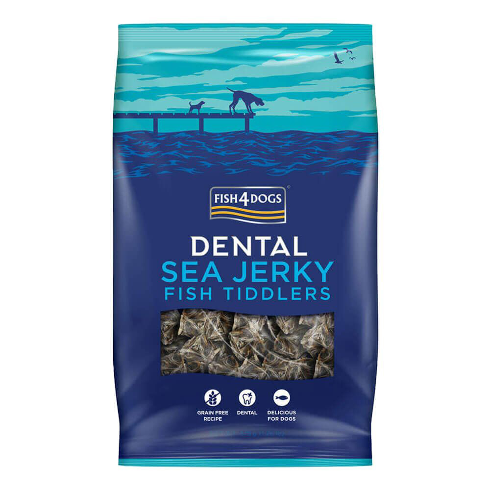 FISH4DOGS Maškrty pre psov DENTAL SEA morská ryba - rybičky 575 g