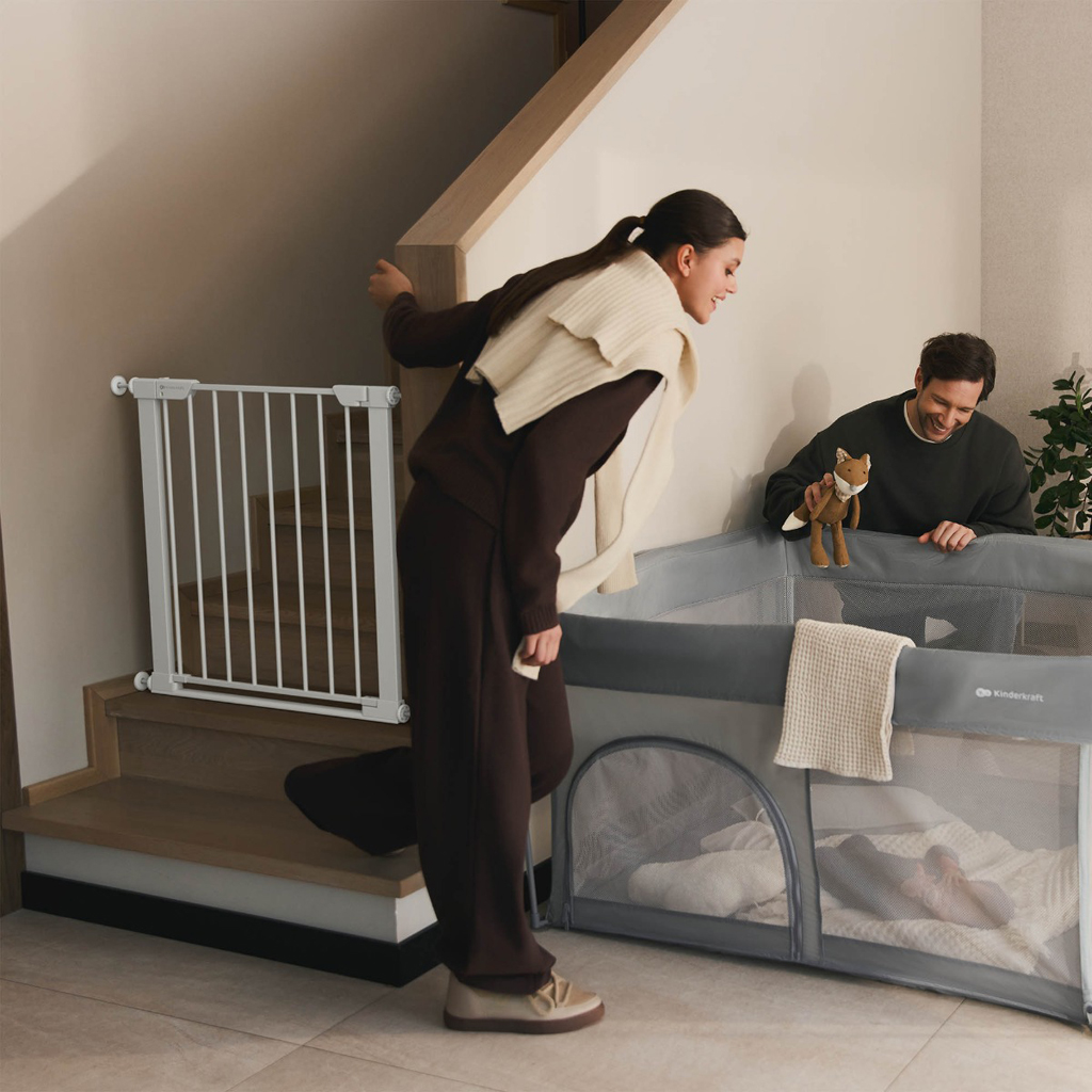 KINDERKRAFT Zábrana do dverí Safe Snap White