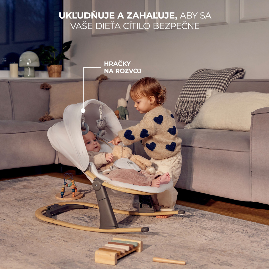 KINDERKRAFT Lehátko Elsu Grey, do 9kg