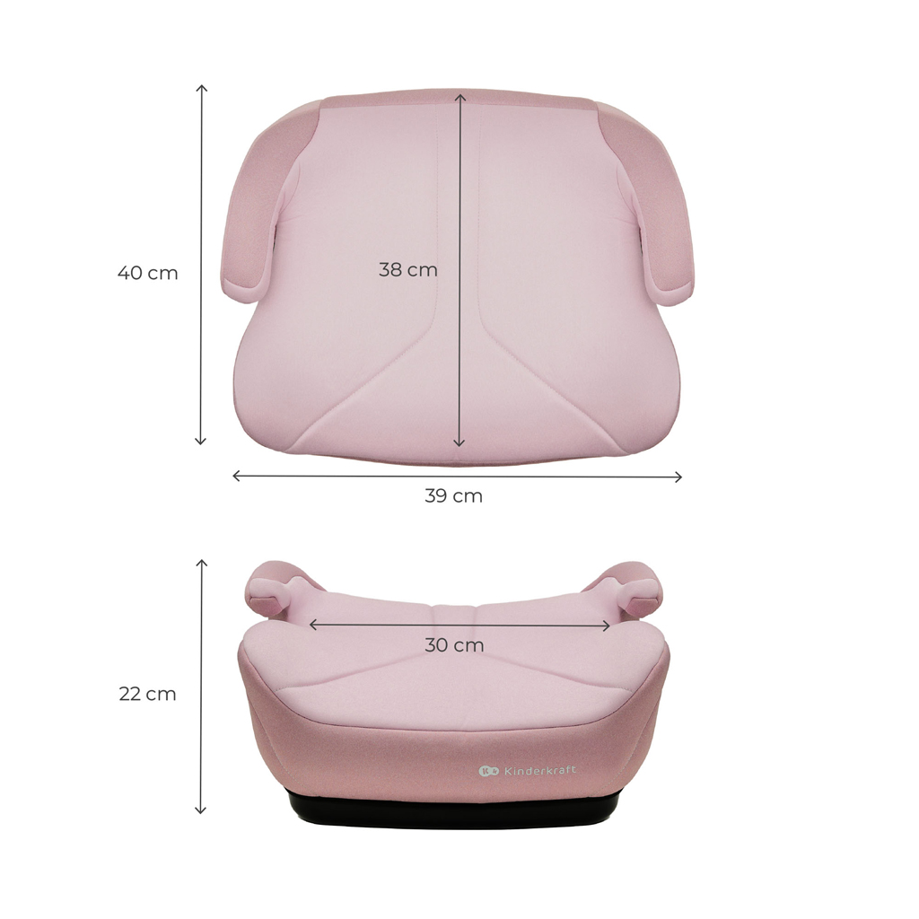 KINDERKRAFT Podsedák I-Boost 2 (125–150 cm) Pink