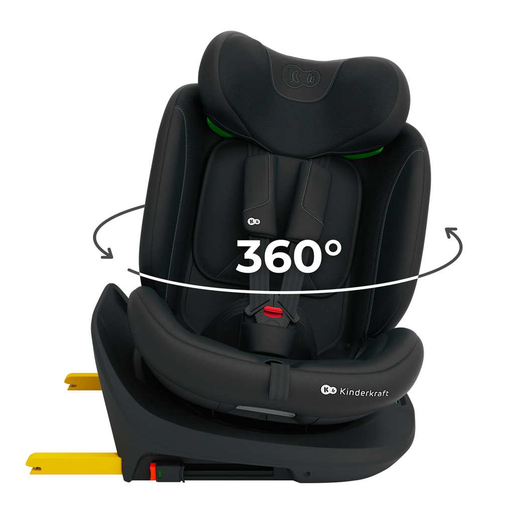 KINDERKRAFT Autosedačka i-Grow 2 Plus (40-150 cm) Black