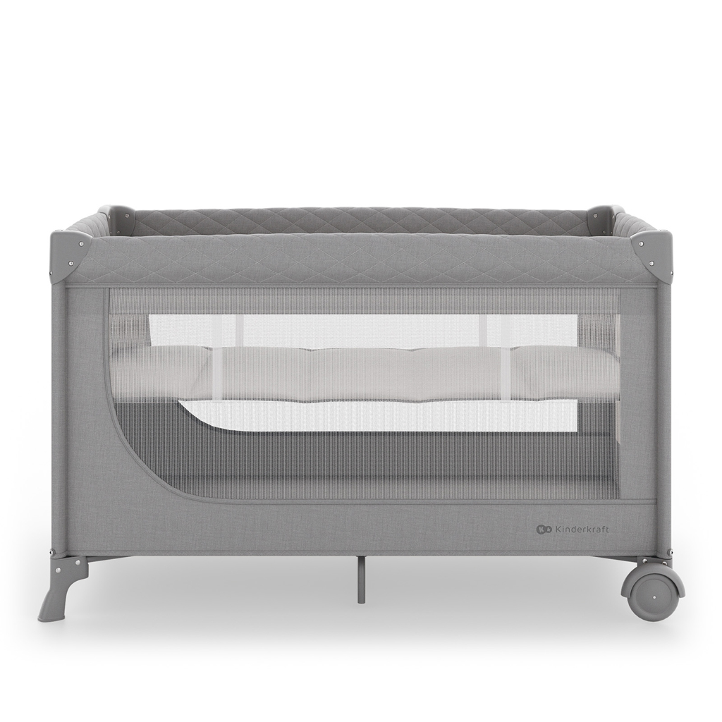 KINDERKRAFT Postieľka cestovná Leody Up Grey