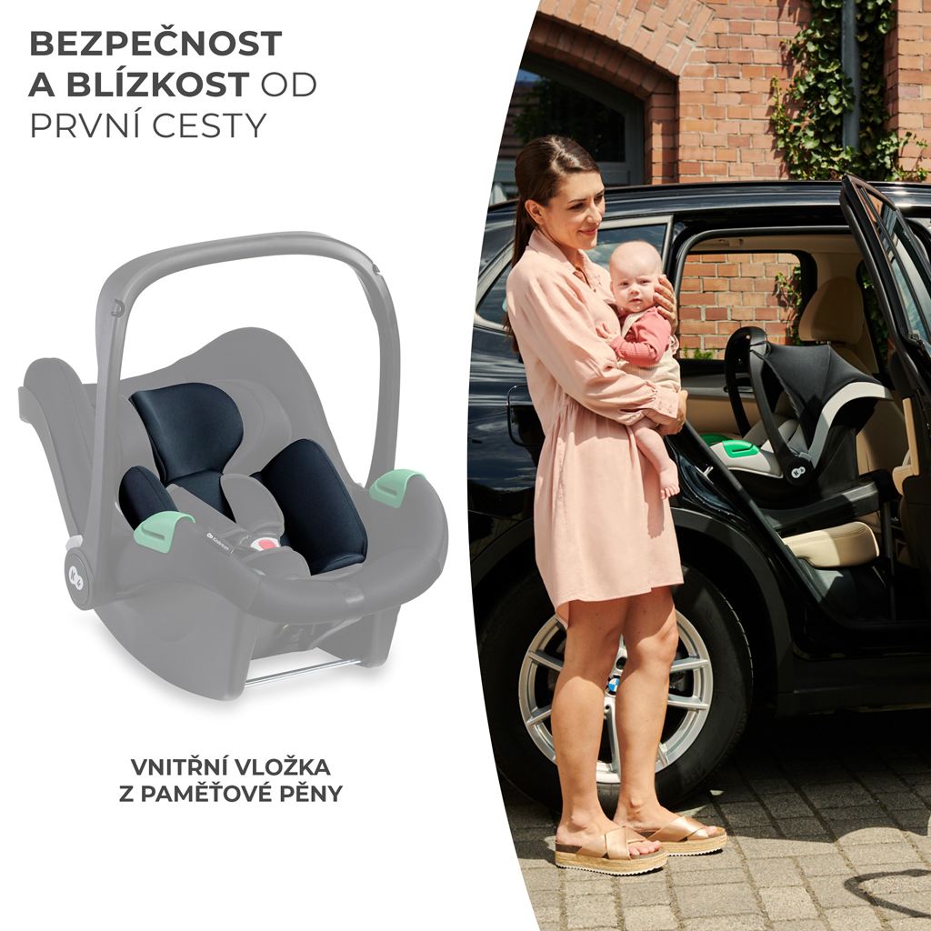 KINDERKRAFT Autosedačka Mink PRO i-Size 40-75 cm Black