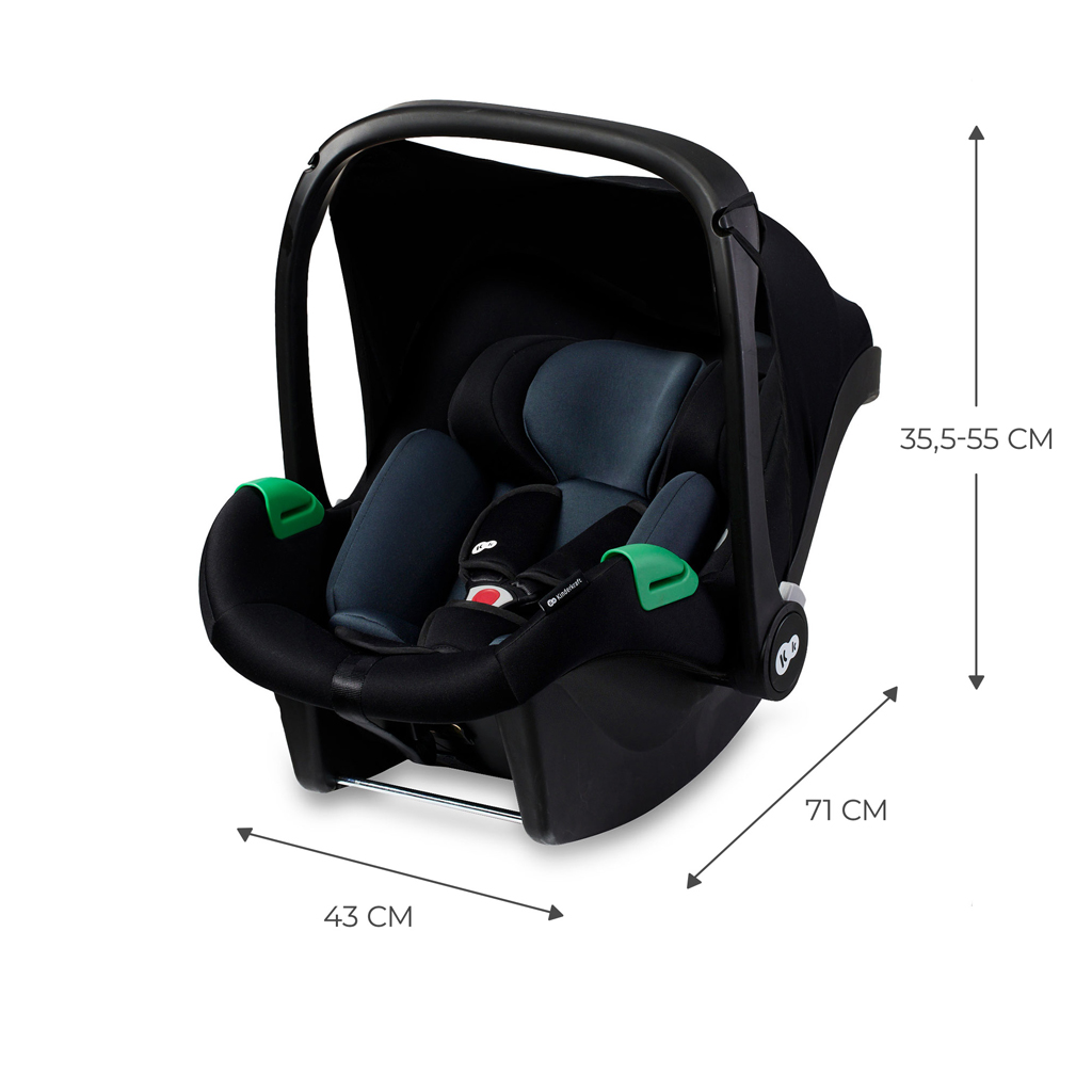 KINDERKRAFT Autosedačka Mink PRO i-Size 40-75 cm Black
