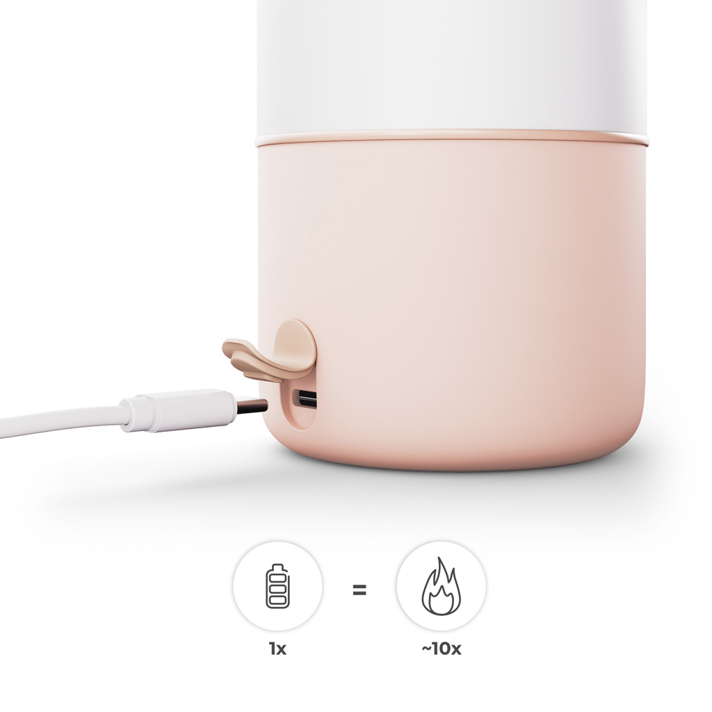 KINDERKRAFT Cestovní ohřívač mléka a termoska 2v1 Gaja Beige