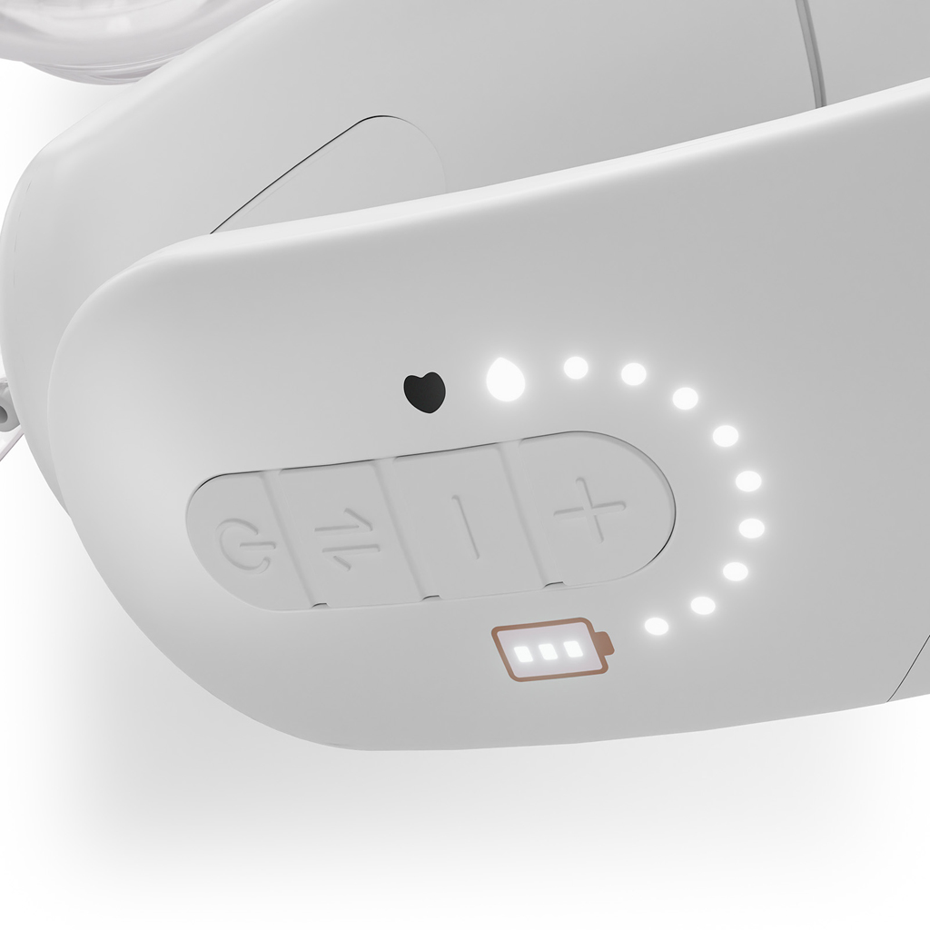 KINDERKRAFT Odsávačka materského mlieka s funkciou ohrevu krku Double Hands-free Gentleneste