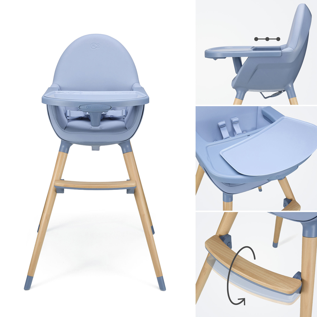 KINDERKRAFT Stolička jedálenská FINI2 Nordic Breeze
