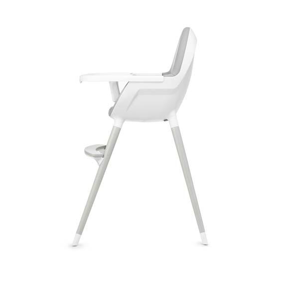 KINDERKRAFT Židlička jídelní FINI Grey/White