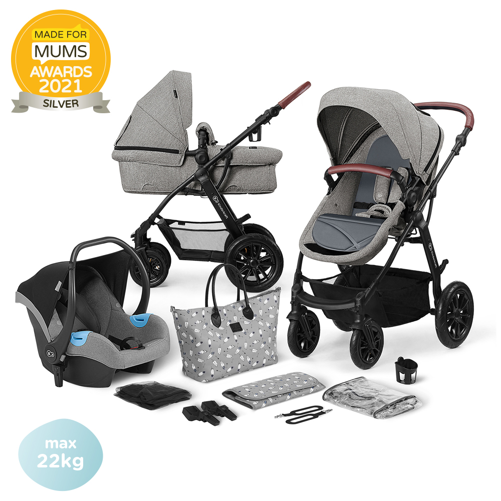 KINDERKRAFT SELECT Kočík kombinovaný Xmoov 3v1 Grey, Premium