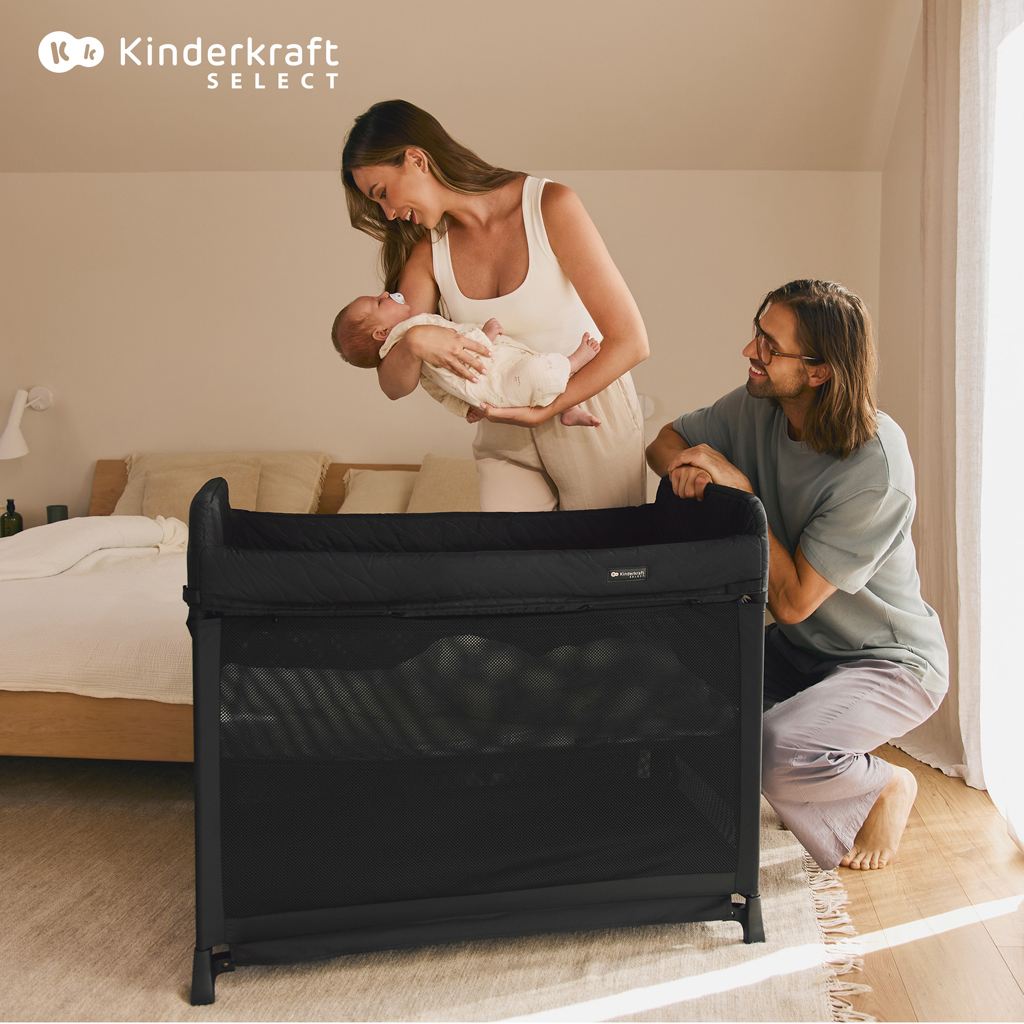 KINDERKRAFT SELECT Postieľka cestovná Moon Dream Beige