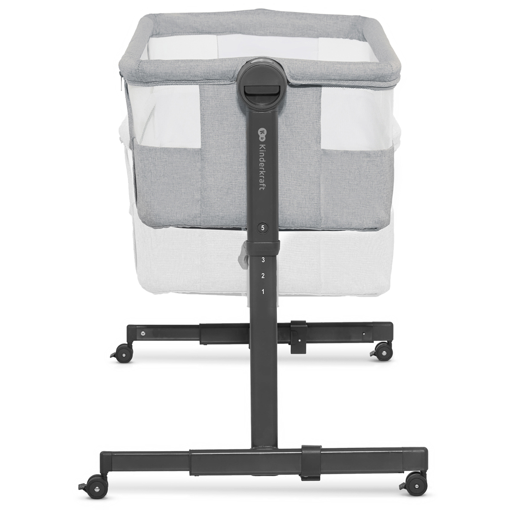 KINDERKRAFT Postieľka detská polohovateľná Nestee Up2 Light Grey